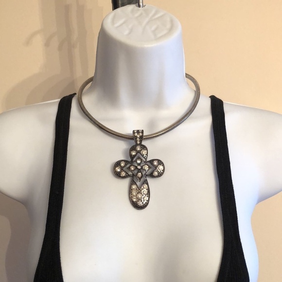 CURATED bundle dark romantic statement style vintage necklace and pendants - Picture 5 of 6